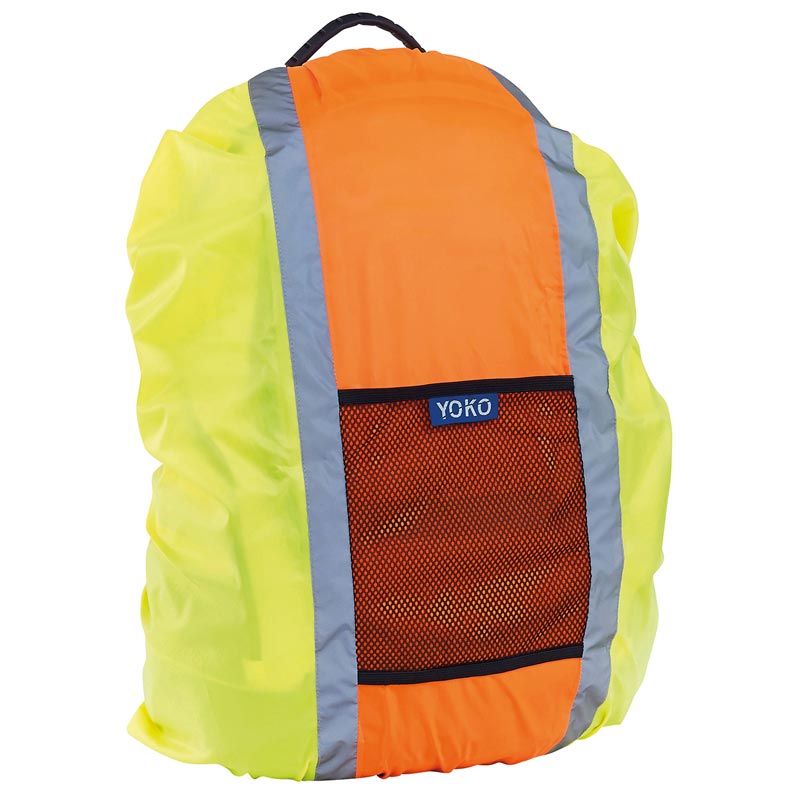 Hi-vis rucksack cover (HVW068) - Yellow/Orange One Size